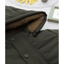 Prenatal Abrigo acolchado verde con pelo sintético para niño* Niño·Bebé Niño 3-36 Meses|Bebé Niño 3-36 Meses·Abrigos Y Plumíferos