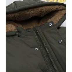 Prenatal Abrigo acolchado verde con pelo sintético para niño* Niño·Bebé Niño 3-36 Meses|Bebé Niño 3-36 Meses·Abrigos Y Plumíferos