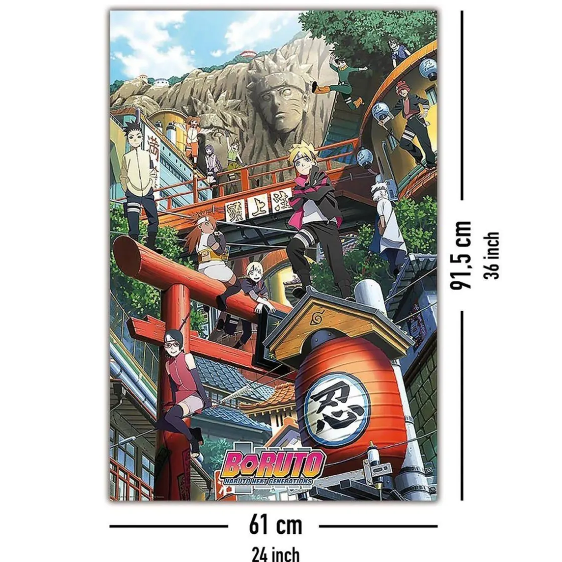 ABYSSE CORP ABYstyle - Konoha Naruto Next Generations poster 91,5 x 61 cm* Friki Zone|Merchandising