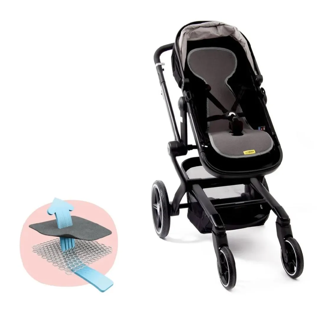 AEROMOOV - Colchoneta 3D Airlayer para silla de paseo antracita* Sillas De Paseo Y Accesorios·Accesorios