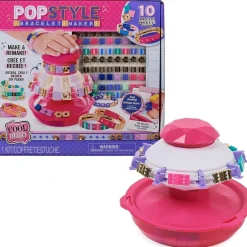 SPIN MASTER Air Hogs - Kit para hacer pulseras Popstyle con máquina de almacenamiento y cuentas reutilizables* Estilo De Vida