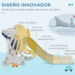 Homcom Aiyaplay - Tobogán, columpio y canasta