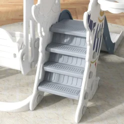 Homcom Aiyaplay - Tobogán, columpio y canasta