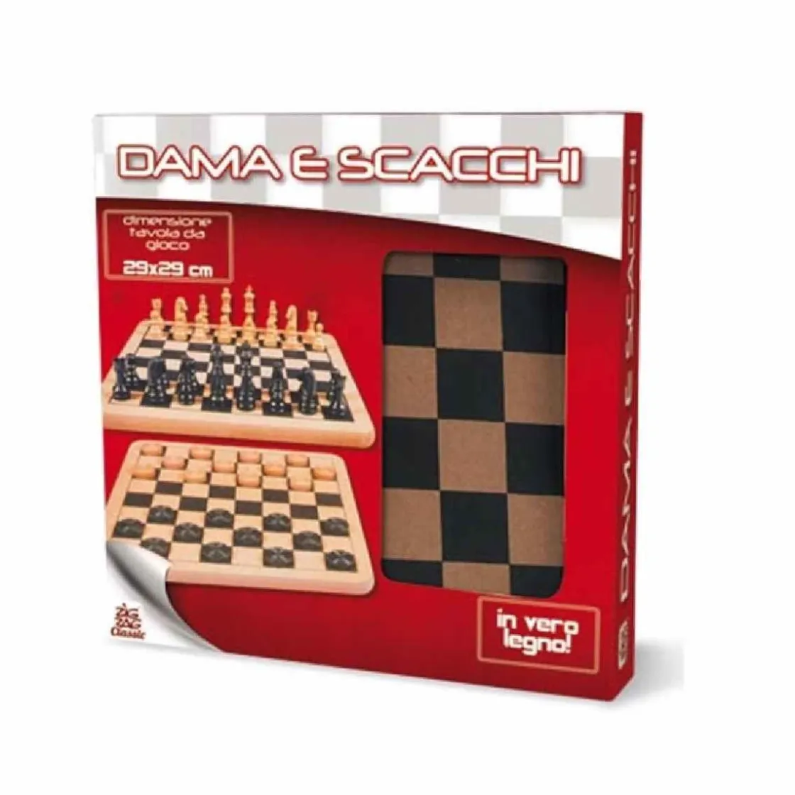 ZIG ZAG Ajedrez y Damas de madera - juego de mesa* Juegos Y Puzzles|Friki Zone