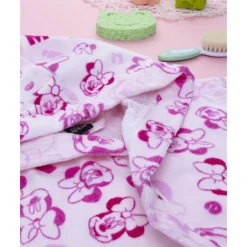 Prenatal Albornoz de niña Minnie en algodón rizo