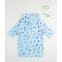 Prenatal Albornoz infantil de rizo suave con Stitch