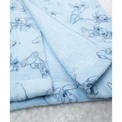 Prenatal Albornoz infantil de rizo suave con Stitch