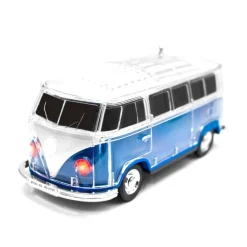 KLACK EUROPE Altavoz bluetooth Volkswagen T1 - Azul con luz LED