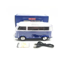 KLACK EUROPE Altavoz bluetooth Volkswagen T1 - Azul con luz LED