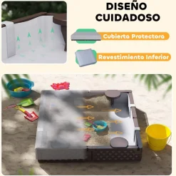 AIYAPLAY Arenero con 4 asientos