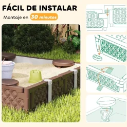 AIYAPLAY Arenero con 4 asientos