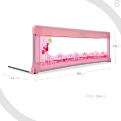 ASALVO - Barrera de cama estándar 150 cm London* Seguridad·Antigolpes Y Reductores