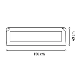 ASALVO - Barrera de cama estándar 150 cm Camelot