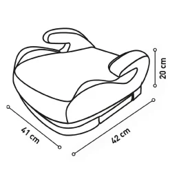 ASALVO - Booster Alzafix R129 con Isofix Negro