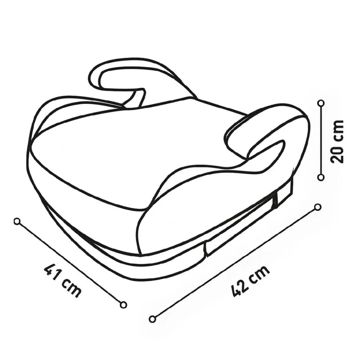 ASALVO - Booster Alzafix R129 con Isofix Negro