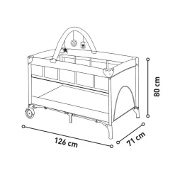 ASALVO - Cuna de Viaje Complet Duo Erizo