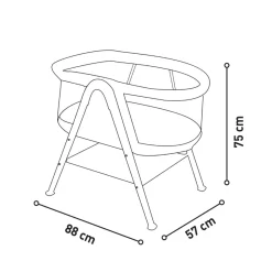 ASALVO - Minicuna Nidus Gris* Descanso·Minicunas Y Reductores