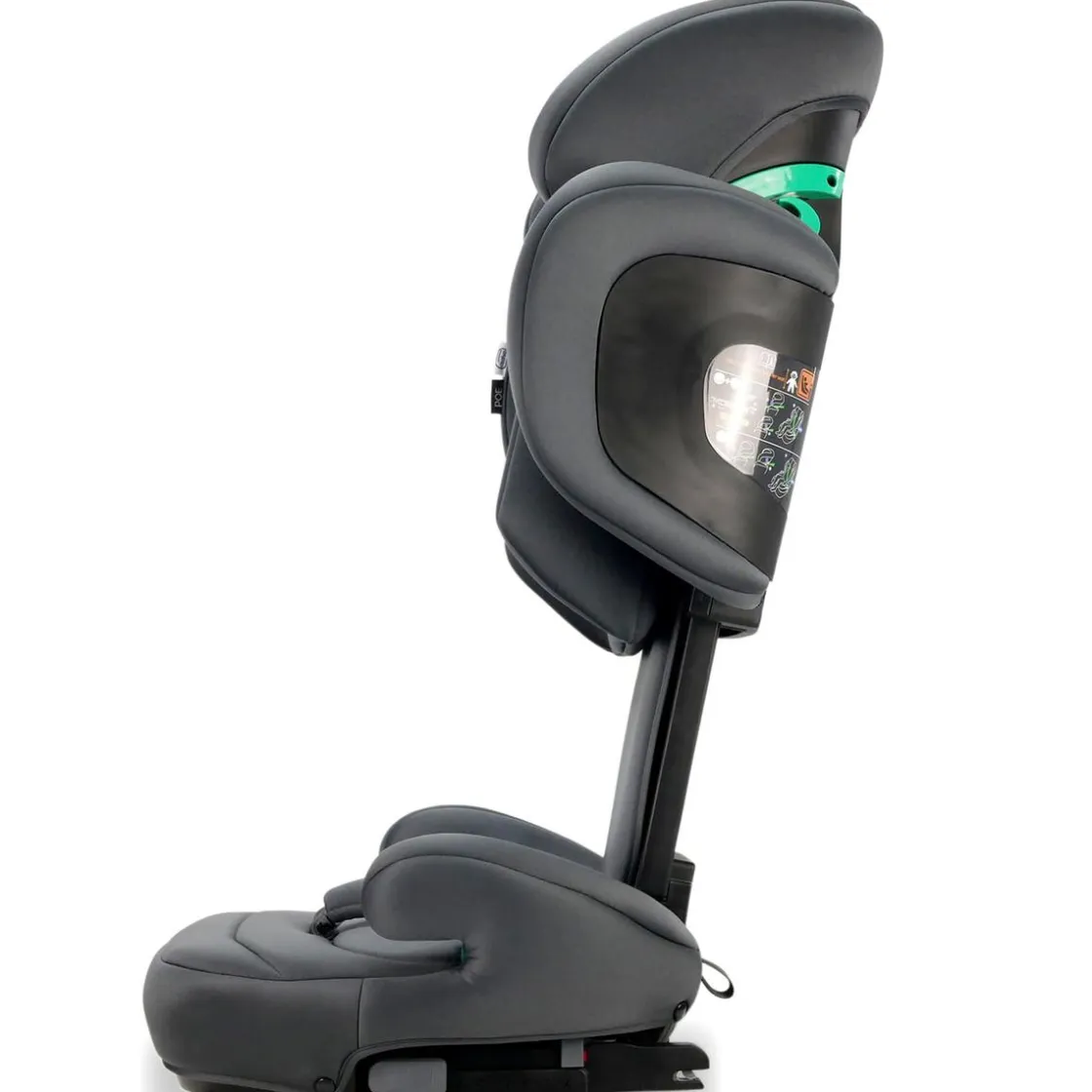 ASALVO - Silla de auto I-Size Poe Fix Gris 100-150 cm