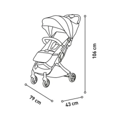 A SALVO Asalvo - Silla de Paseo Amsterdam Dorada* Sillas De Paseo Y Accesorios·Sillas De Paseo