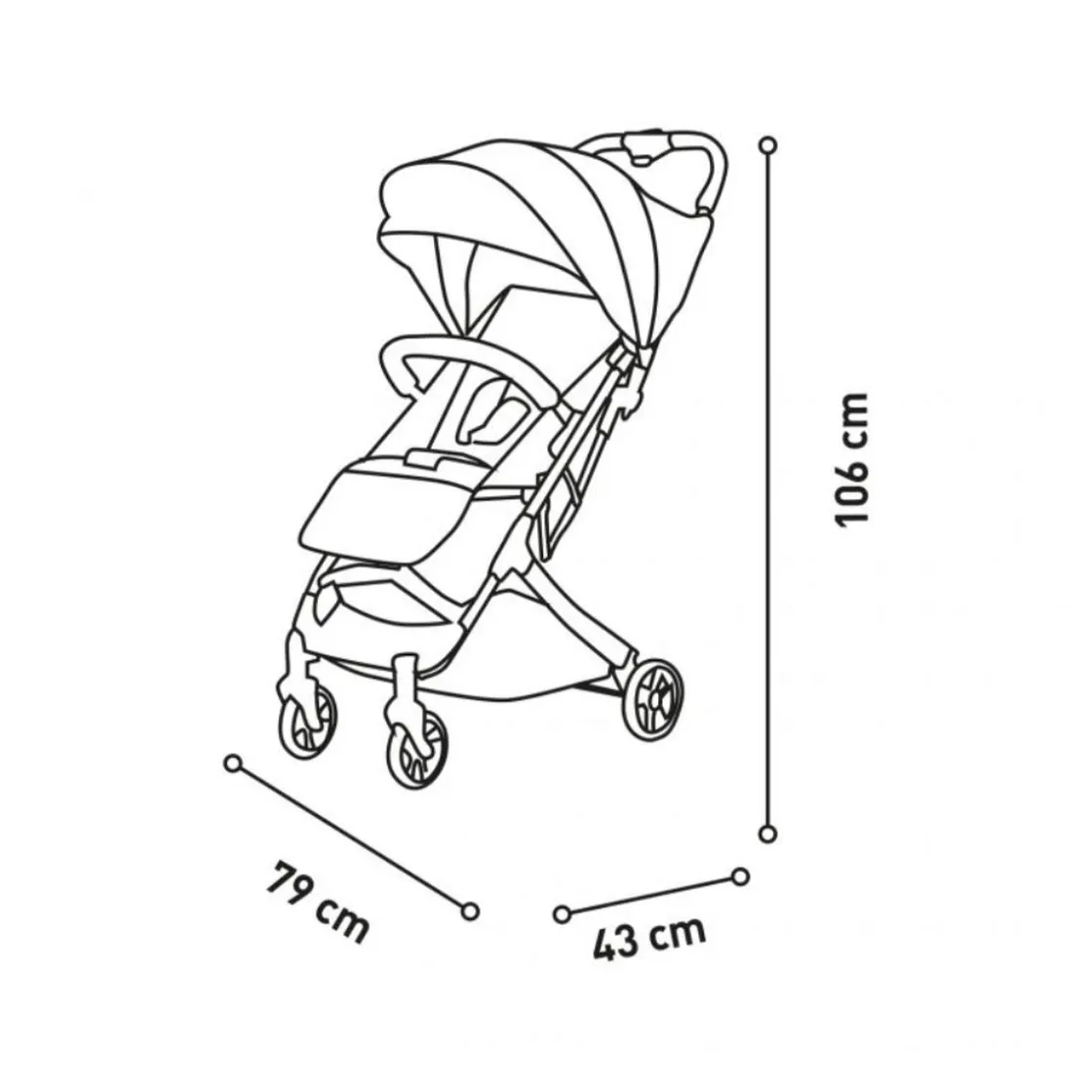 A SALVO Asalvo - Silla de Paseo Amsterdam Dorada* Sillas De Paseo Y Accesorios·Sillas De Paseo