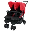 ESTAR A SALVO,SL INTERNET Asalvo - Silla de Paseo Gemelar Dinamic Rojo