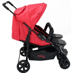 ESTAR A SALVO,SL INTERNET Asalvo - Silla de Paseo Gemelar Dinamic Rojo