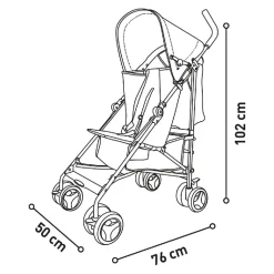 ASALVO - Silla de Paseo Mombi Rosa* Sillas De Paseo Y Accesorios·Sillas De Paseo