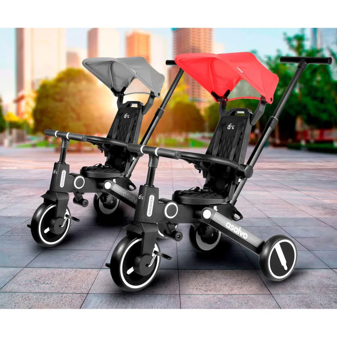 ASALVO - Tricilo Discovery Rojo* Motos Y Triciclos