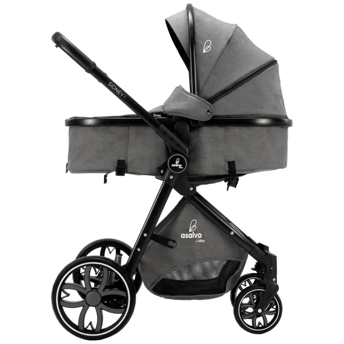 ASALVO - Trío convertible Sidney 2 Gris* Trío Y Accesorios·Trío Y Dúo