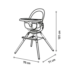 ASALVO - Trona infantil de madera Adriá* Tronas·Tronas Bebe