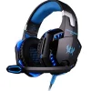 KLACK EUROPE Auriculares Gaming con LED y control de volumen para consola PS4, XBOX y PC Azul