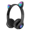 KLACK EUROPE Auriculares orejas de gato bluetooth negro* Electrónicos