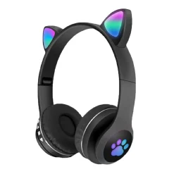 KLACK EUROPE Auriculares orejas de gato bluetooth negro* Electrónicos