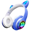 KLACK EUROPE Auriculares orejas de gato bluetooth azul
