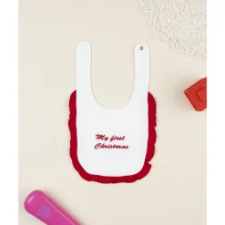 Prenatal Babero de niña Navidad