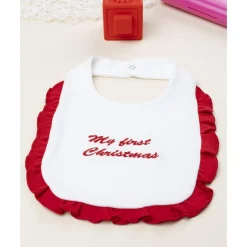 Prenatal Babero de niña Navidad