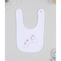 Prenatal Babero niña con unicornios