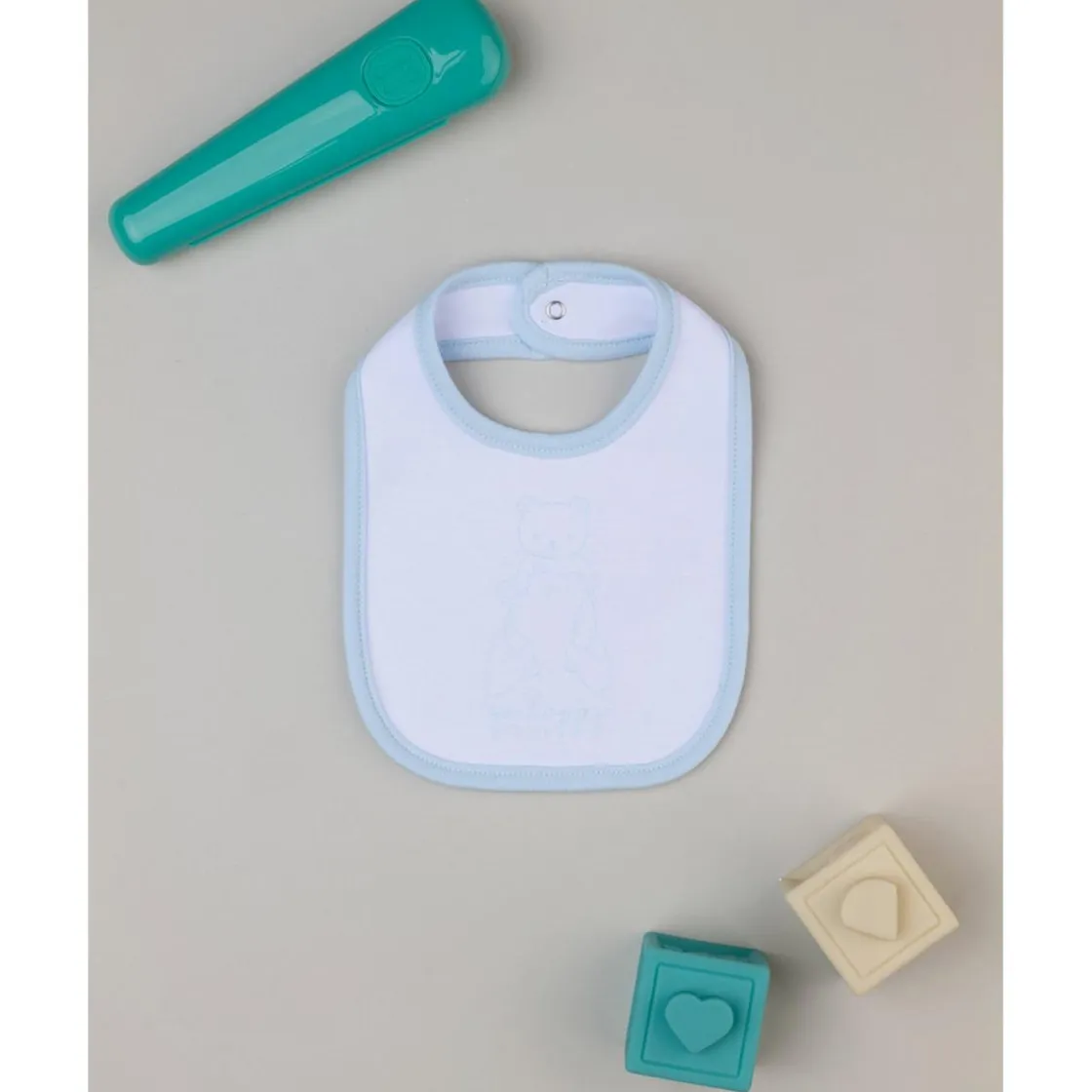 Prenatal Babero niño blanco/azul* Recién Nacido·Ropa Y Accesorios|Ropa Y Accesorios·Baberos