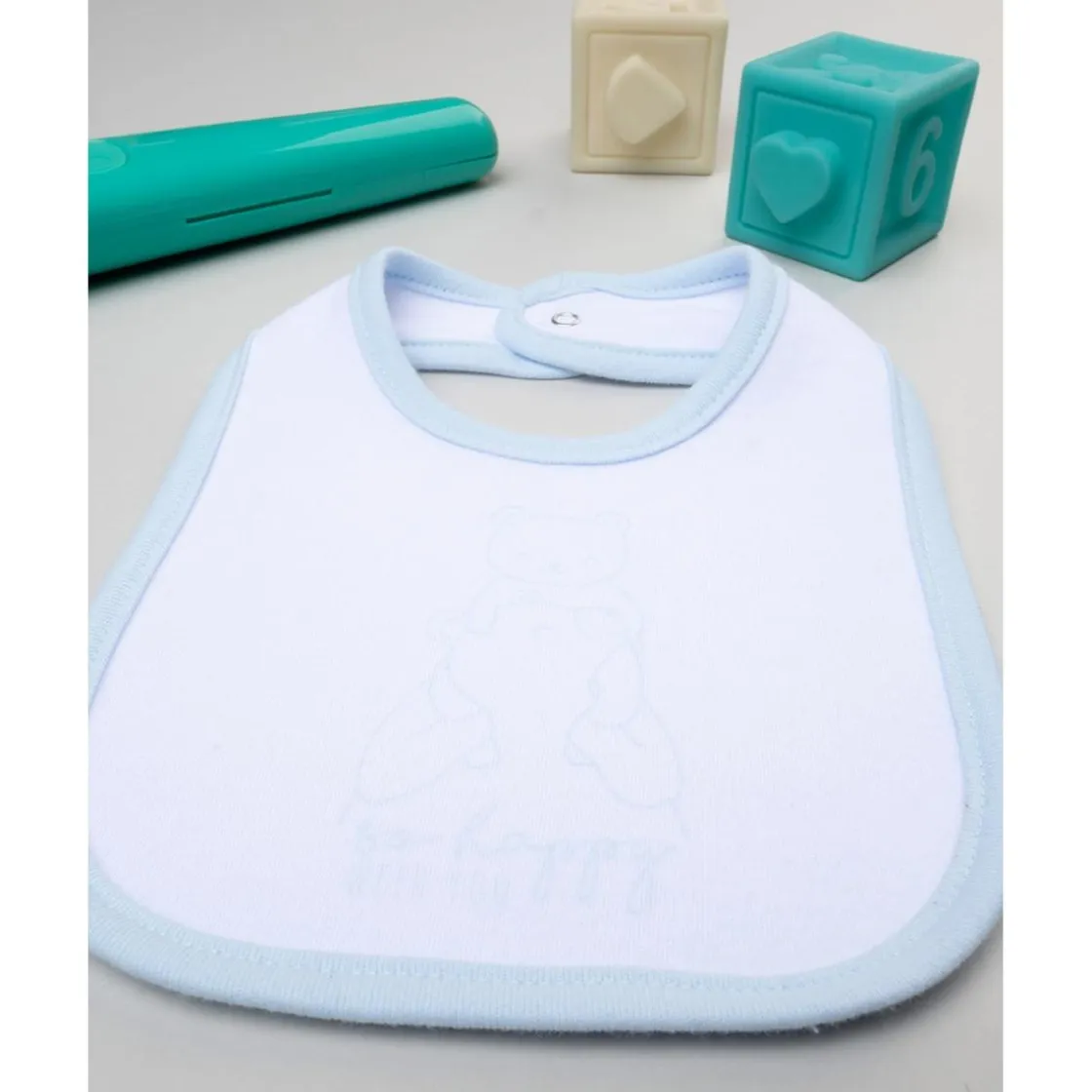 Prenatal Babero niño blanco/azul* Recién Nacido·Ropa Y Accesorios|Ropa Y Accesorios·Baberos