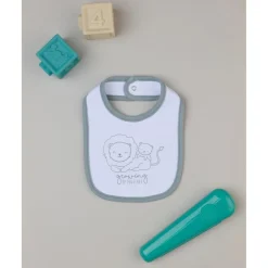 Prenatal Babero niño blanco/gris* Recién Nacido·Ropa Y Accesorios|Ropa Y Accesorios·Baberos