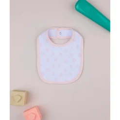 Prenatal Babero para Niña Blanco y Rosa con Margaritas* Recién Nacido·Ropa Y Accesorios|Ropa Y Accesorios·Baberos