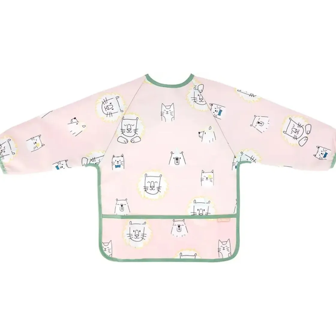 BABYMOOV Babero Rosa Manga Larga Impermeable Ajustable ㅤ* Preparación Comida Y Accesorios·Baberos