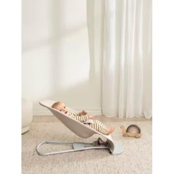 BABY BORN BabyBjörn - Hamaca Bliss Tejido Jaspeado - Beige Claro