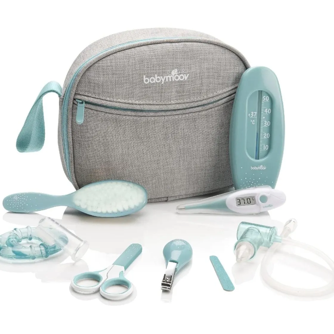 BABYMOOV - Neceser Cuidado Bebé Completo 9 Accesorios Azul ㅤ