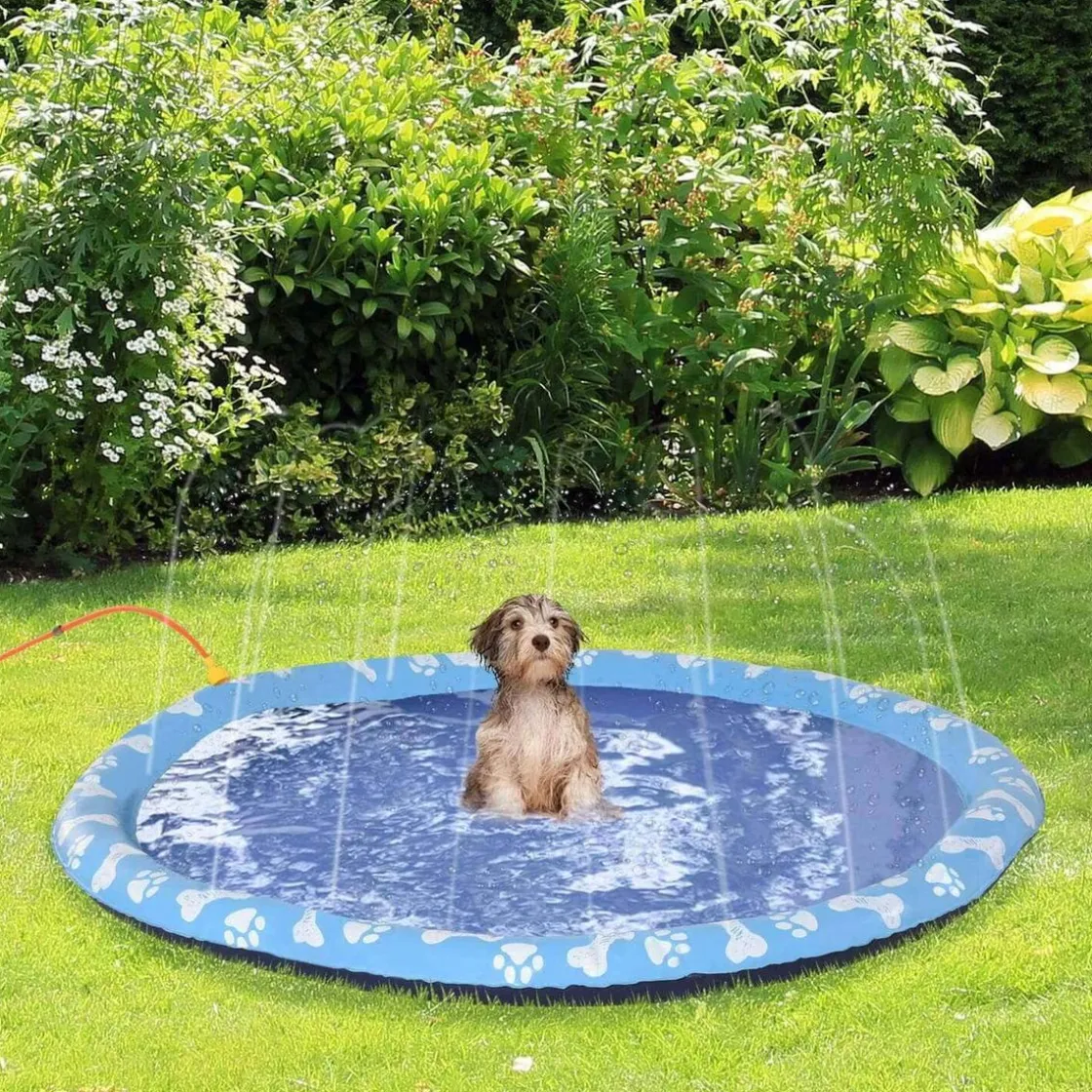 PawHut Bañera con aspersor para mascotas