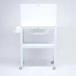 PLASTIMYR Bañera de Madera Estrellas Blanco