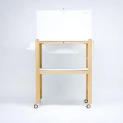 PLASTIMYR Bañera de Madera Natural Sobrebidé Safari Mint