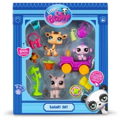 LITTLEST PET SHOP Bandai - Littlest PetShop - Safari Set ㅤ* Coleccionables Y Mini Mundos
