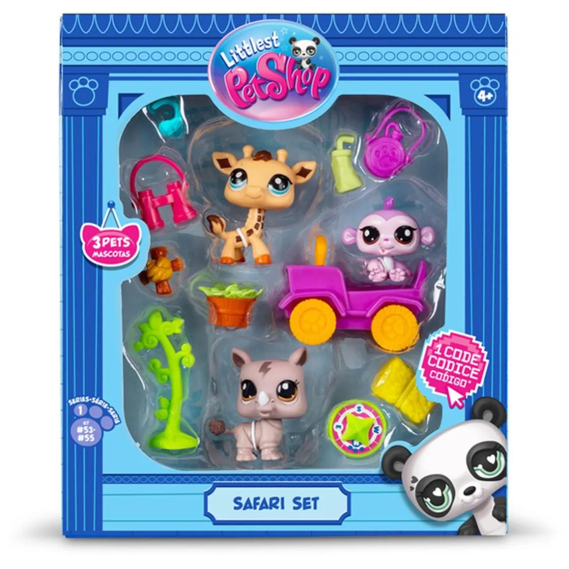 LITTLEST PET SHOP Bandai - Littlest PetShop - Safari Set ㅤ* Coleccionables Y Mini Mundos