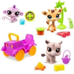 LITTLEST PET SHOP Bandai - Littlest PetShop - Safari Set ㅤ* Coleccionables Y Mini Mundos